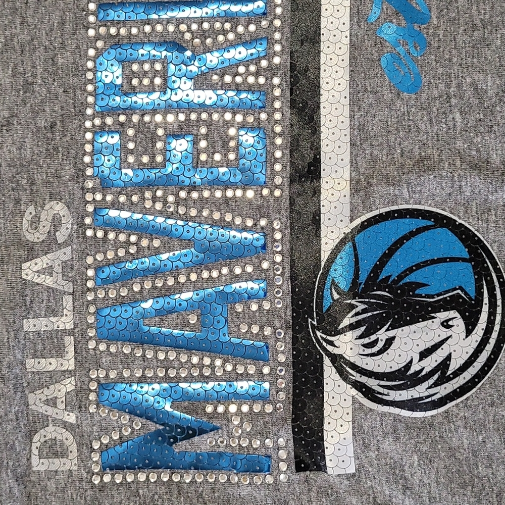 NEW Dallas Mavericks NBA Gameday Couture Womens Racerback Tank Heather Grey Medm - Picture 2 of 11